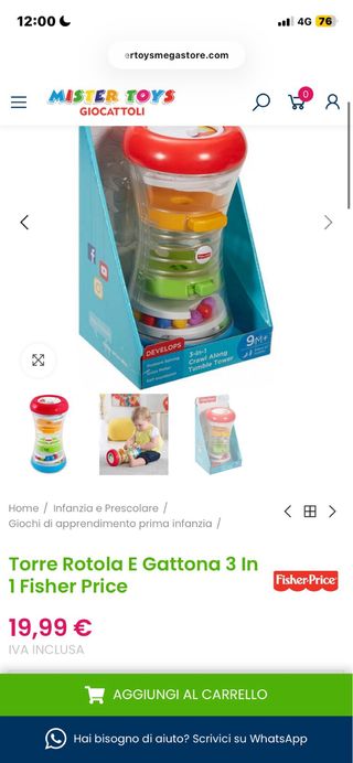 Torre Fisher Price con palline colorate