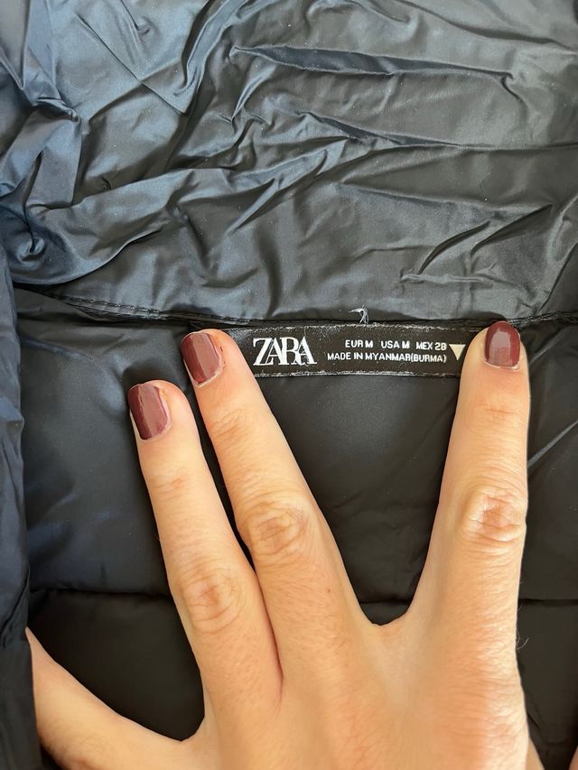 Chaleco acolchado Zara negro