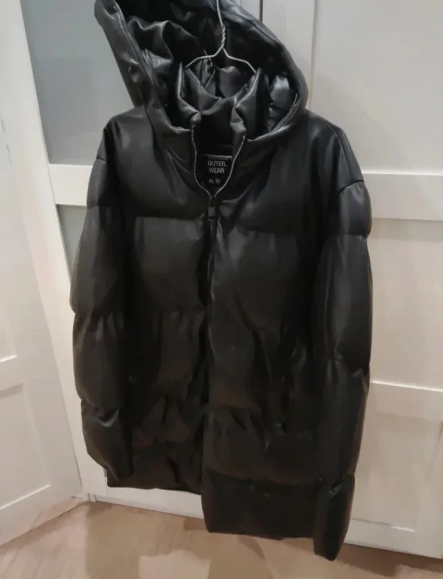 Abrigo Lefties Negro Talla XL Largo