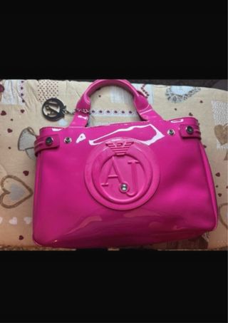 Borsa Armani Jeans grande fucsia