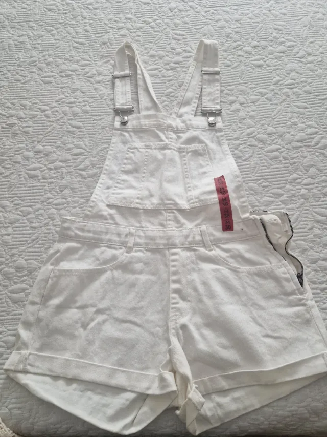 Peto corto blanco Pull&Bear Talla M