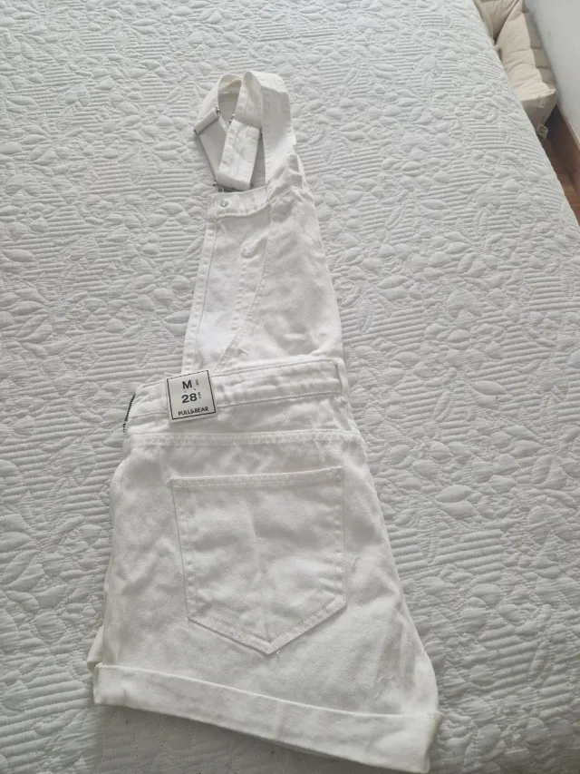 Peto corto blanco Pull&Bear Talla M