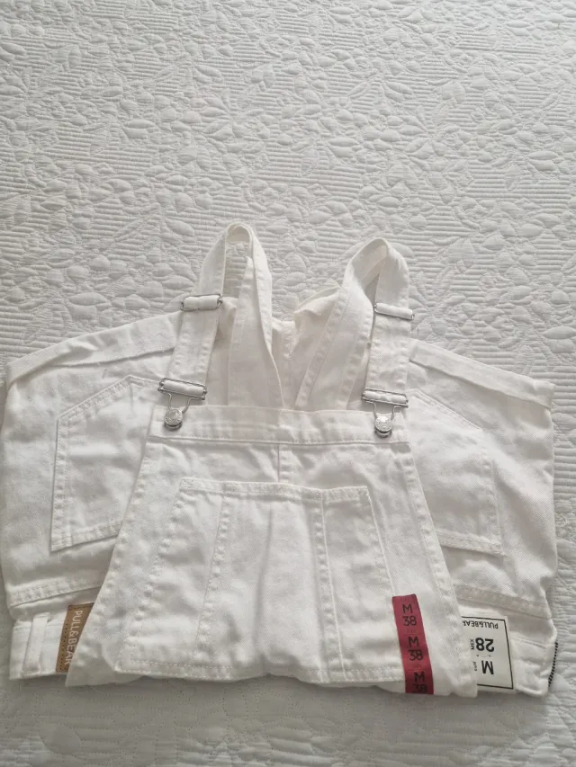Peto corto blanco Pull&Bear Talla M