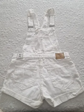 Peto corto blanco Pull&Bear Talla M