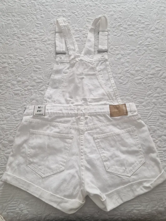 Peto corto blanco Pull&Bear Talla M