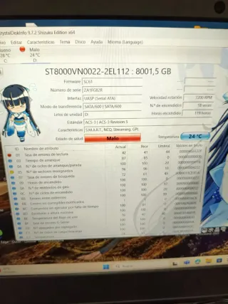 Disco Duro Seagate IronWolf 8TB NAS 3.5