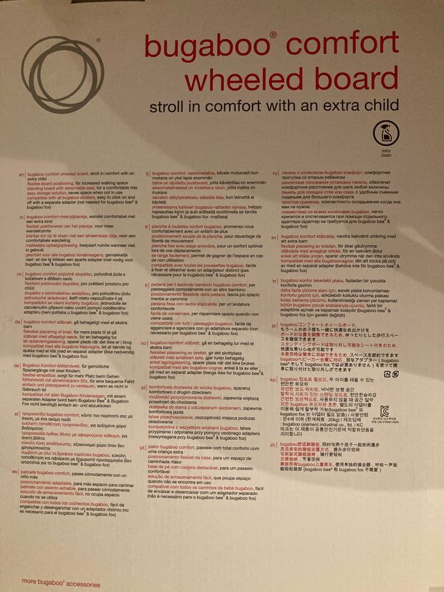 Patinete Bugaboo Comfort para cochecito