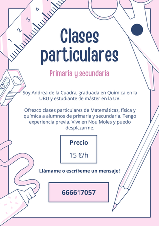 Clases de Matemáticas, física y química