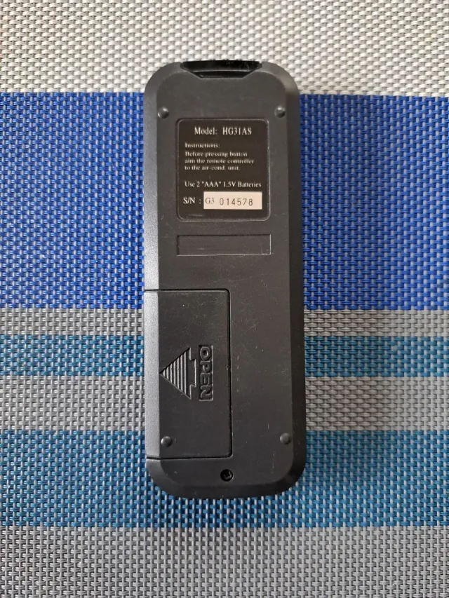 Telecomando McQuay HG31AS grigio