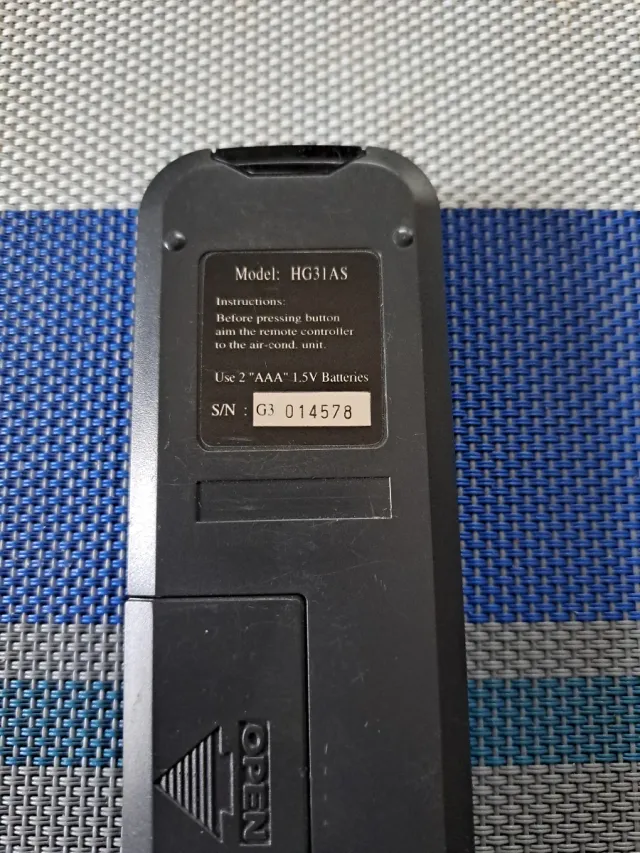 Telecomando McQuay HG31AS grigio