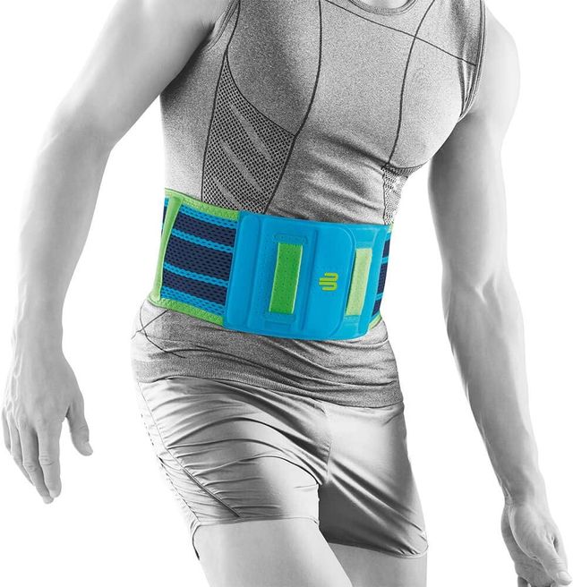 Bauerfeind Venda deportiva de espalda XS Turquesa