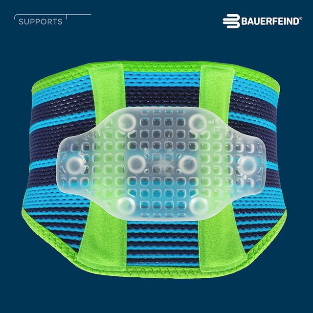 Bauerfeind Venda deportiva de espalda XS Turquesa