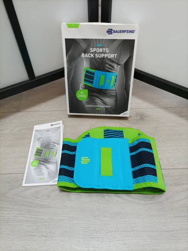 Bauerfeind Venda deportiva de espalda XS Turquesa