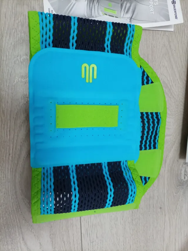 Bauerfeind Venda deportiva de espalda XS Turquesa