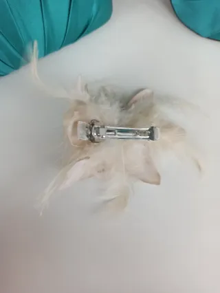 Conjunto bolso, zapatos y tocado turquesa