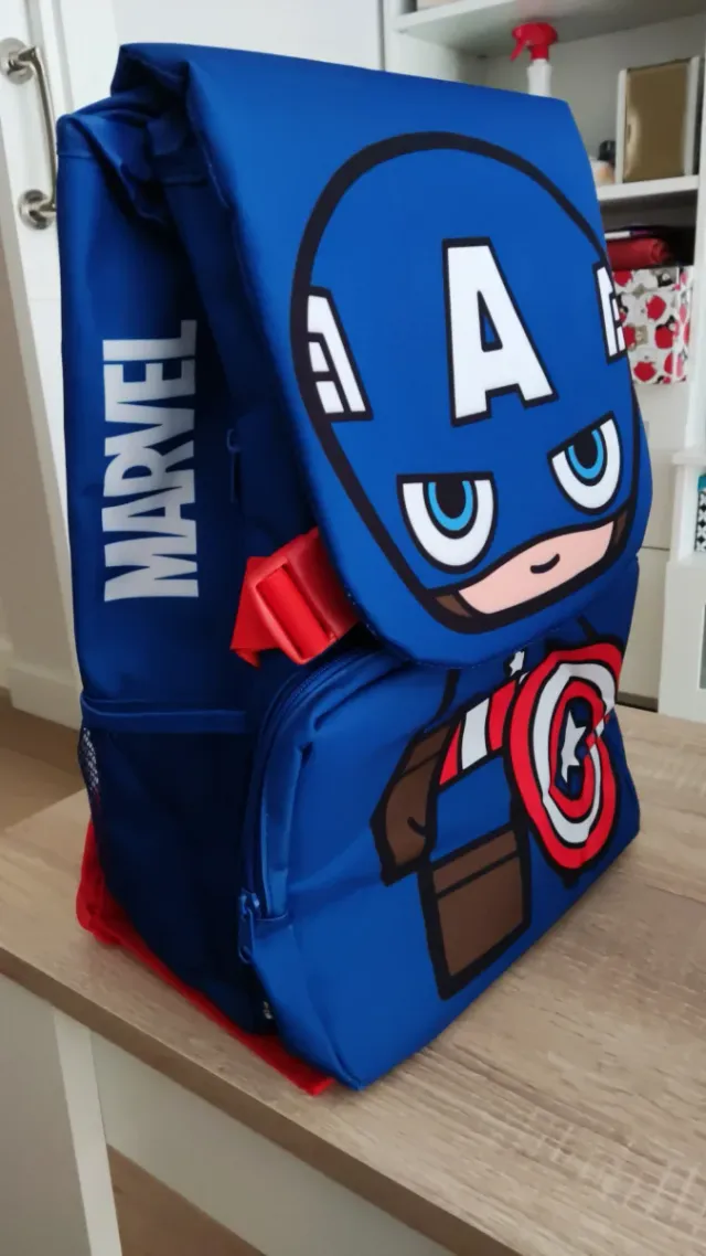 Mochila Marvel Capitán América Acolchada