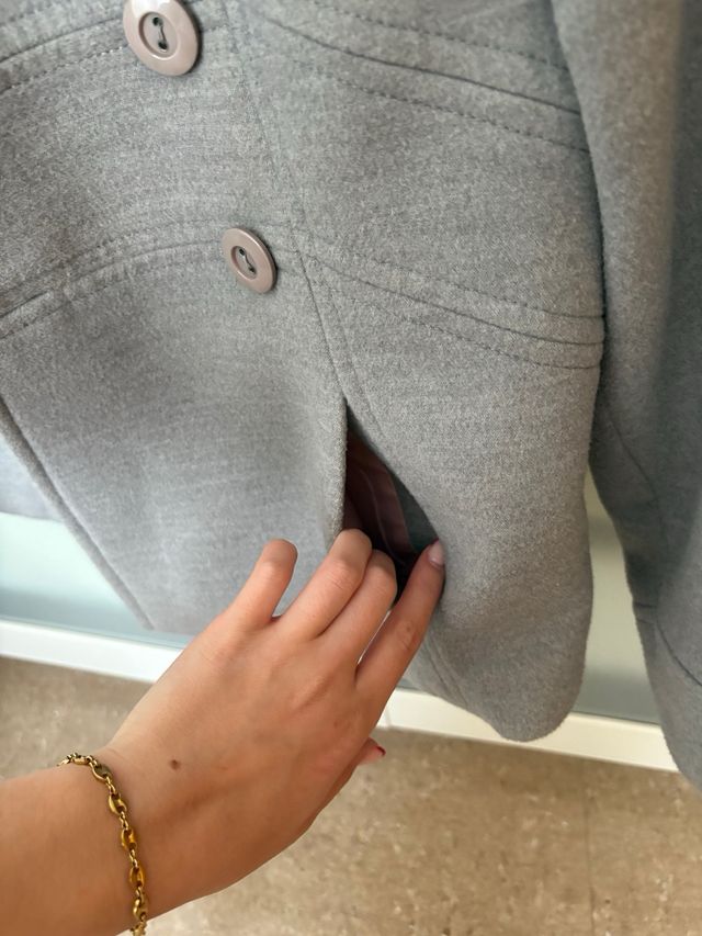 Gabardina gris de niña 