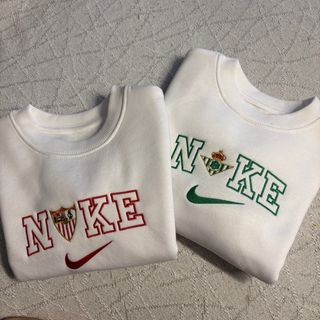 Sudadera Nike Blanca Bordada