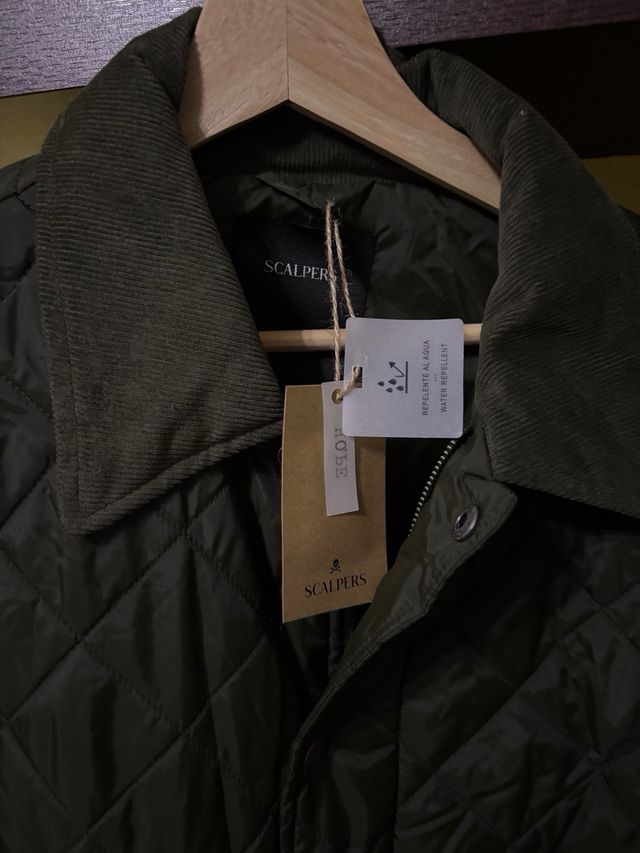 Chaqueta Scalpers acolchada verde