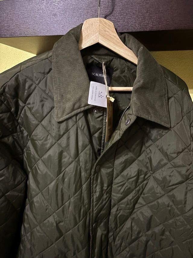 Chaqueta Scalpers acolchada verde