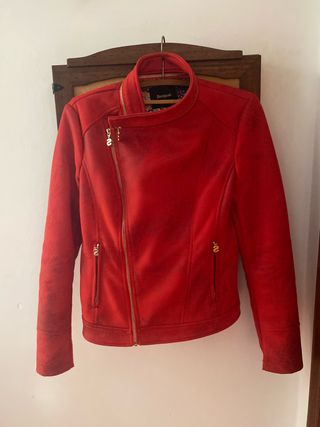 Chaqueta Biker Desigual Roja Talla M