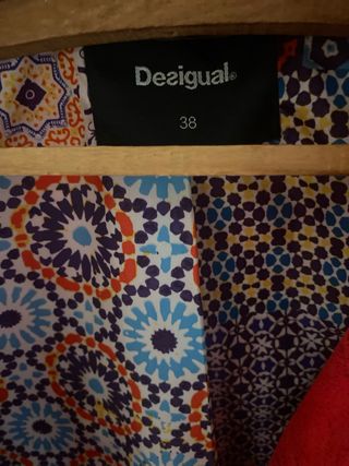 Chaqueta Biker Desigual Roja Talla M