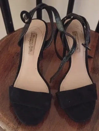 Sandalias Massimo Dutti Negras Talla 36