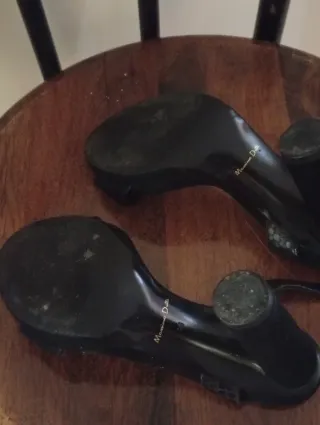 Sandalias Massimo Dutti Negras Talla 36