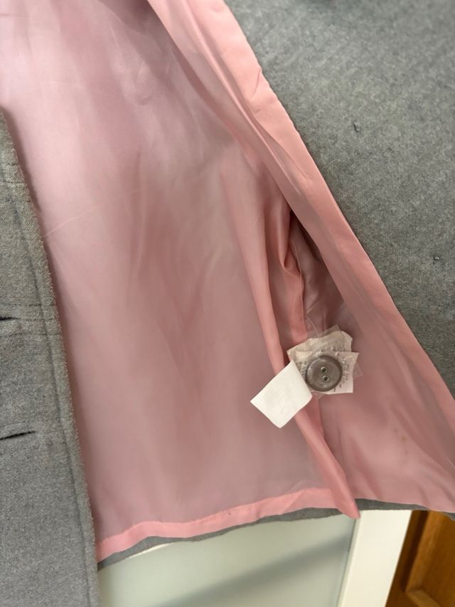 Gabardina gris de niña