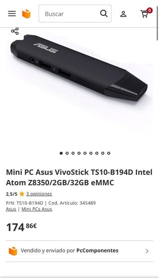 ASUS Vivo Stick TS10-B194D Mini PC