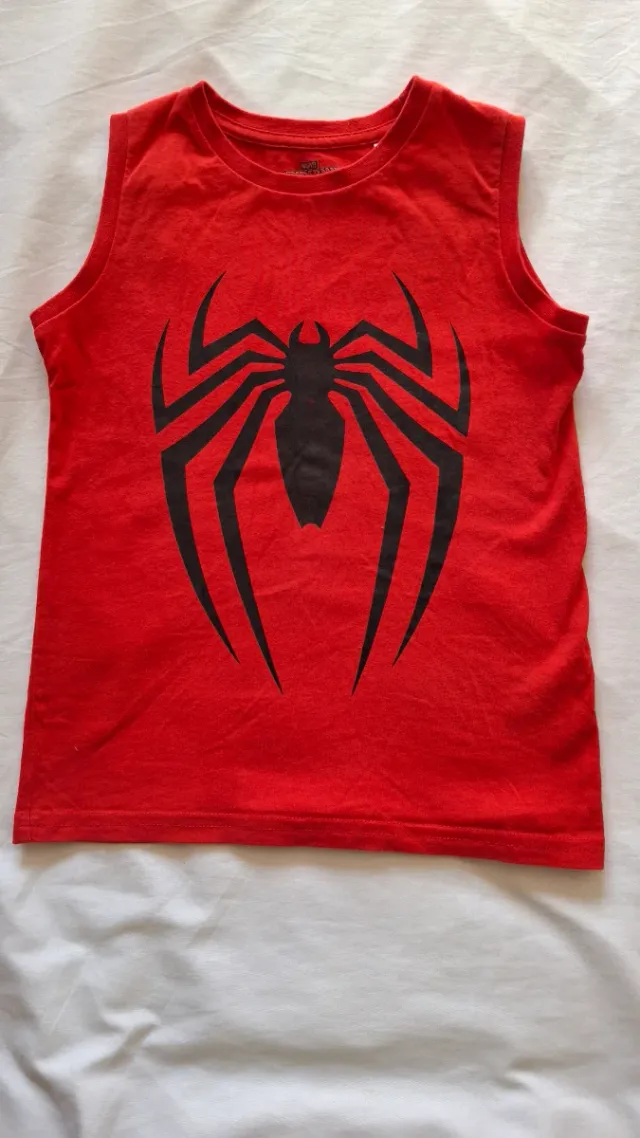 Camiseta tirantes Spiderman niño 6 años