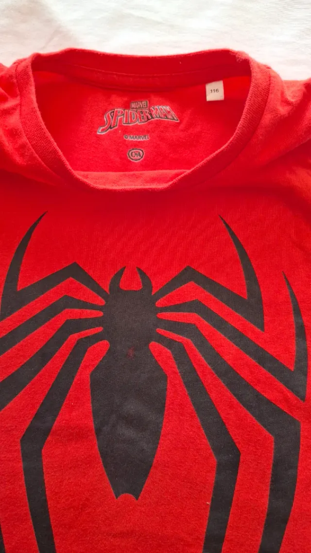 Camiseta tirantes Spiderman niño 6 años