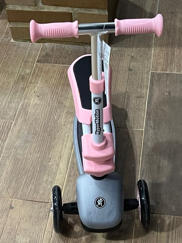 Patín 3 ruedas infantil rosa