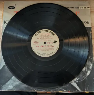 Disco vinilo. Kid Ory's Creole Jazz Band 1956