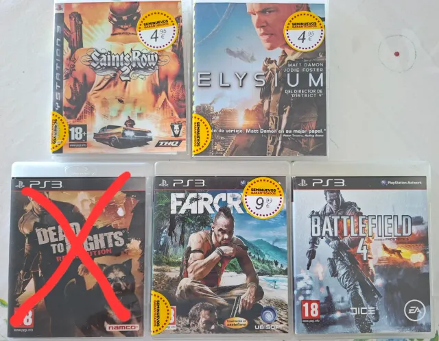 4 Juegos PS3 de acción Lote o por separado.