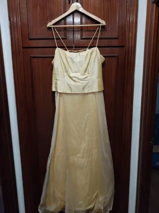 Vestido de fiesta amarillo talla 44