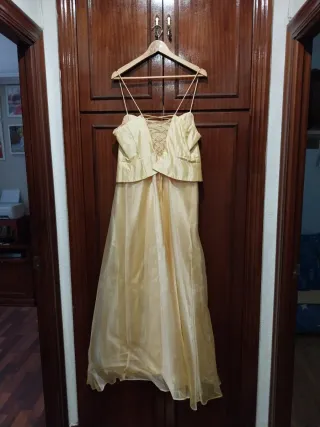 Vestido de fiesta amarillo talla 44