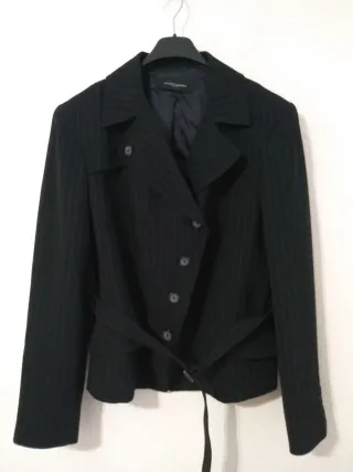 Blazer Javier Simorra Negro Rayas