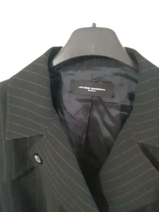 Blazer Javier Simorra Negro Rayas