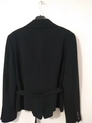 Blazer Javier Simorra Negro Rayas