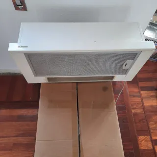 Campana extractora blanca