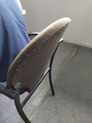 Sillas de oficina tela y metal