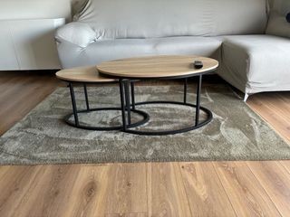 Tappeto KP effetto seta beige/grigio