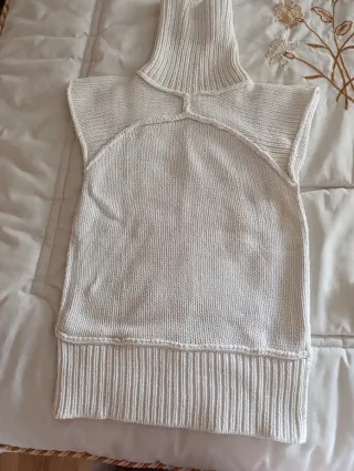 Jersey blanco tejido