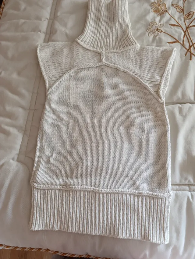 Jersey blanco tejido