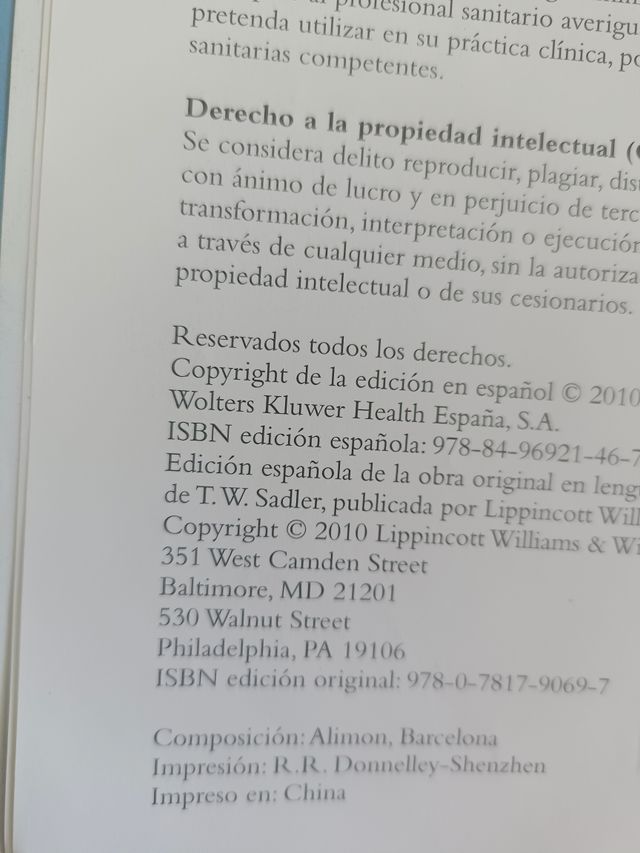 Langman embriología médica