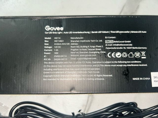 Luces LED Govee RGB Coche App