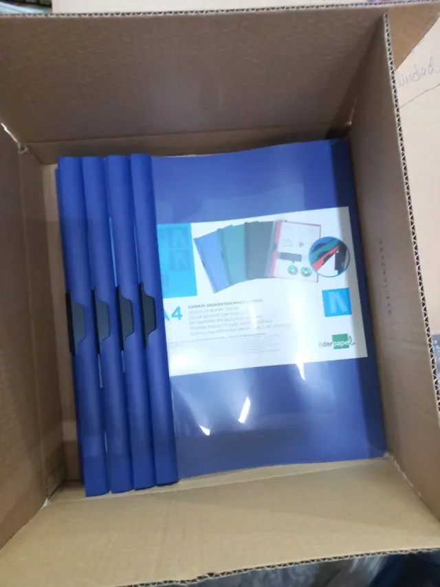 Lote 75 Carpetas Dossier A4 Liderpapel