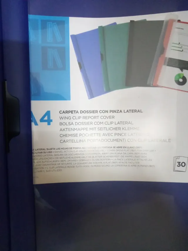Lote 75 Carpetas Dossier A4 Liderpapel