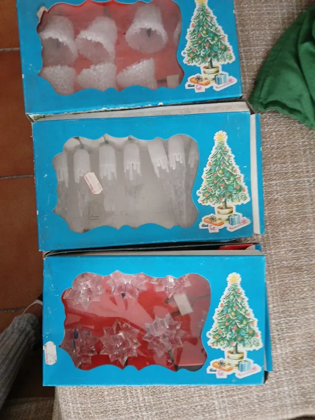 Luces Navideñas Vintage Candelabros Estrellas